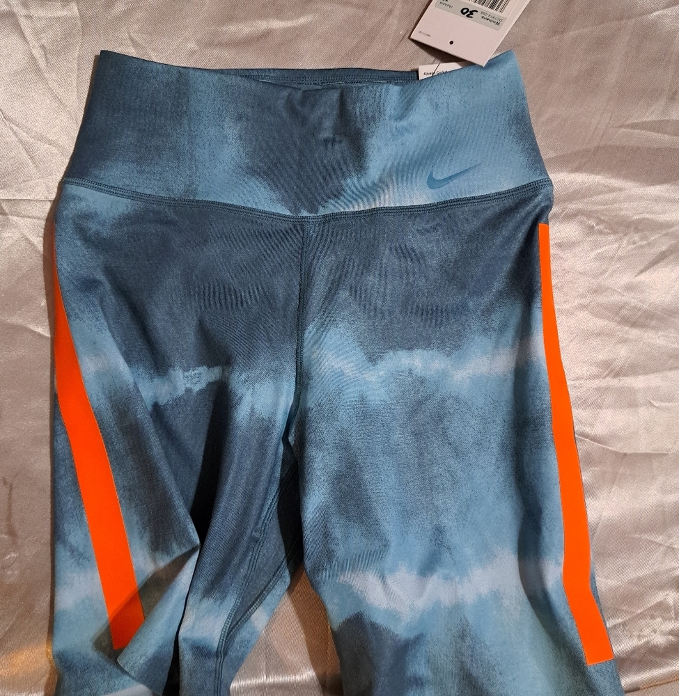 nike blue tights size small and xs nwt